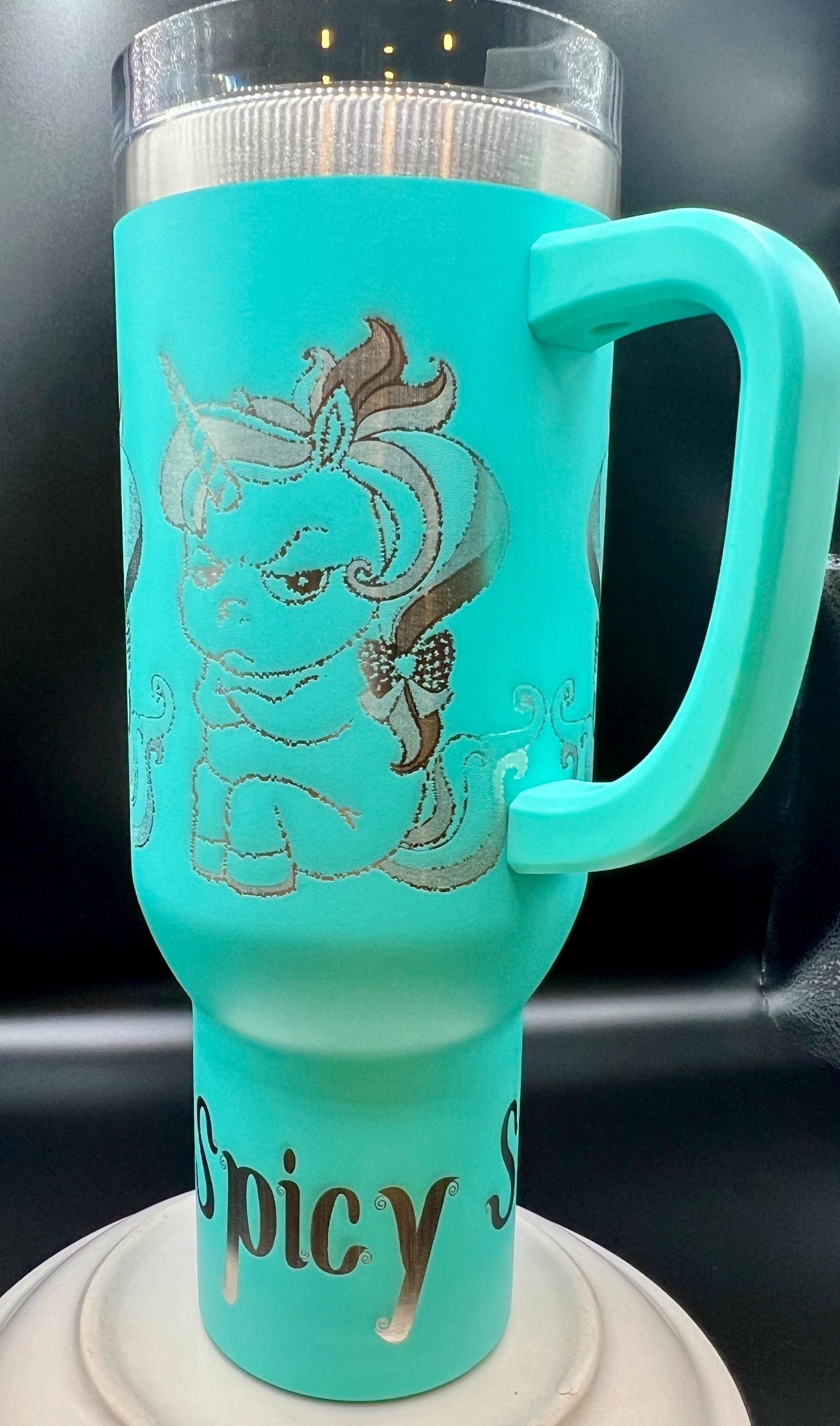 Customizable 40oz Angry Unicorn Tumbler Fun & Fierce, Just Like You!