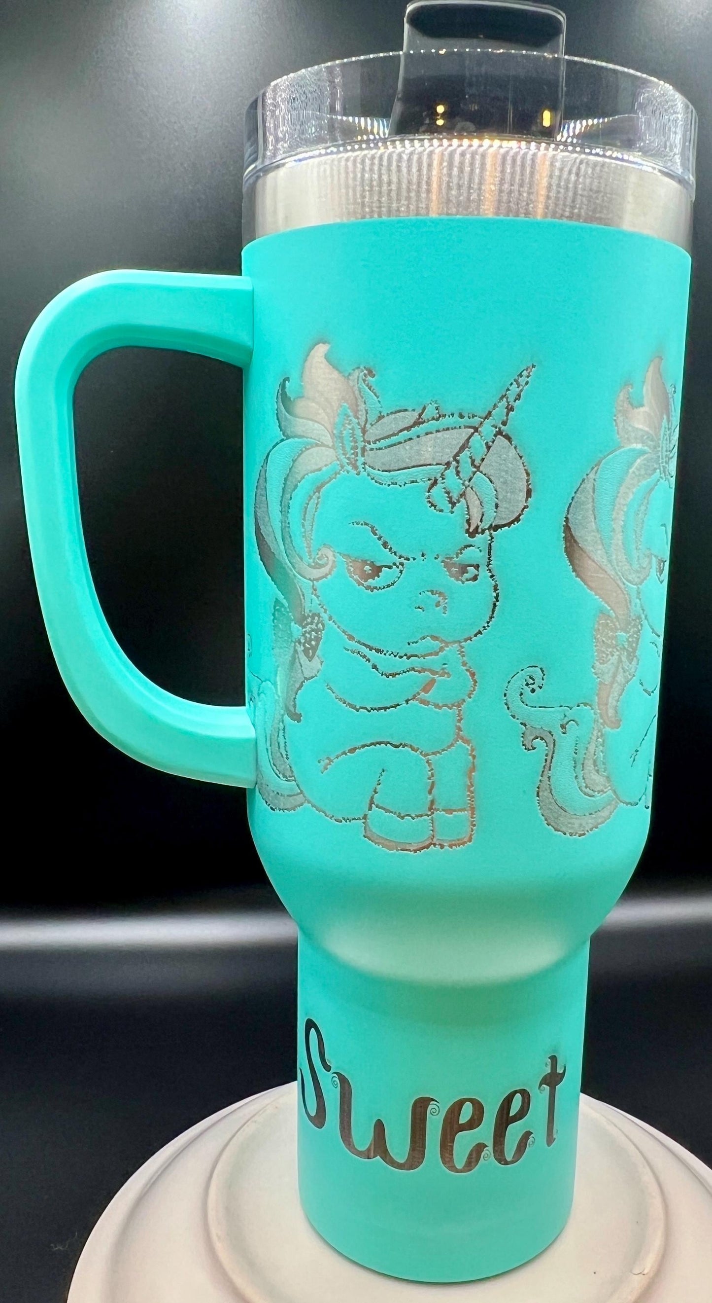 Customizable 40oz Angry Unicorn Tumbler Fun & Fierce, Just Like You!