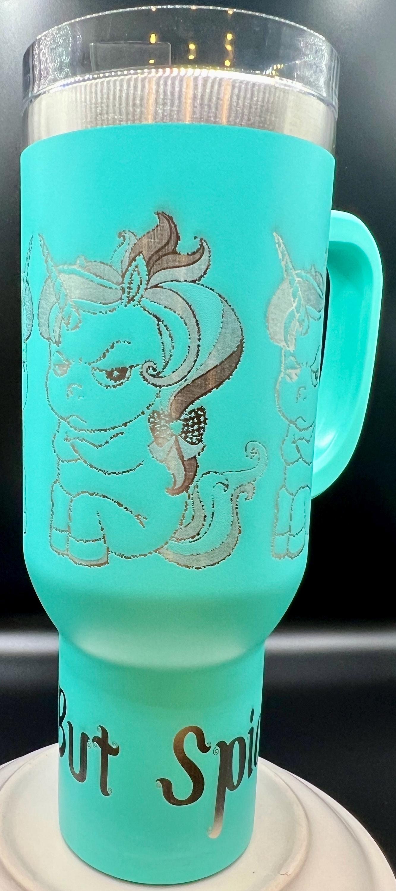 Customizable 40oz Angry Unicorn Tumbler Fun & Fierce, Just Like You!