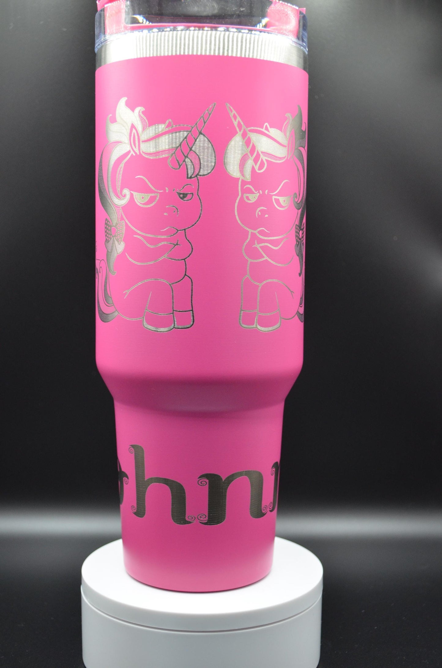 Customizable 40oz Angry Unicorn Tumbler Fun & Fierce, Just Like You!