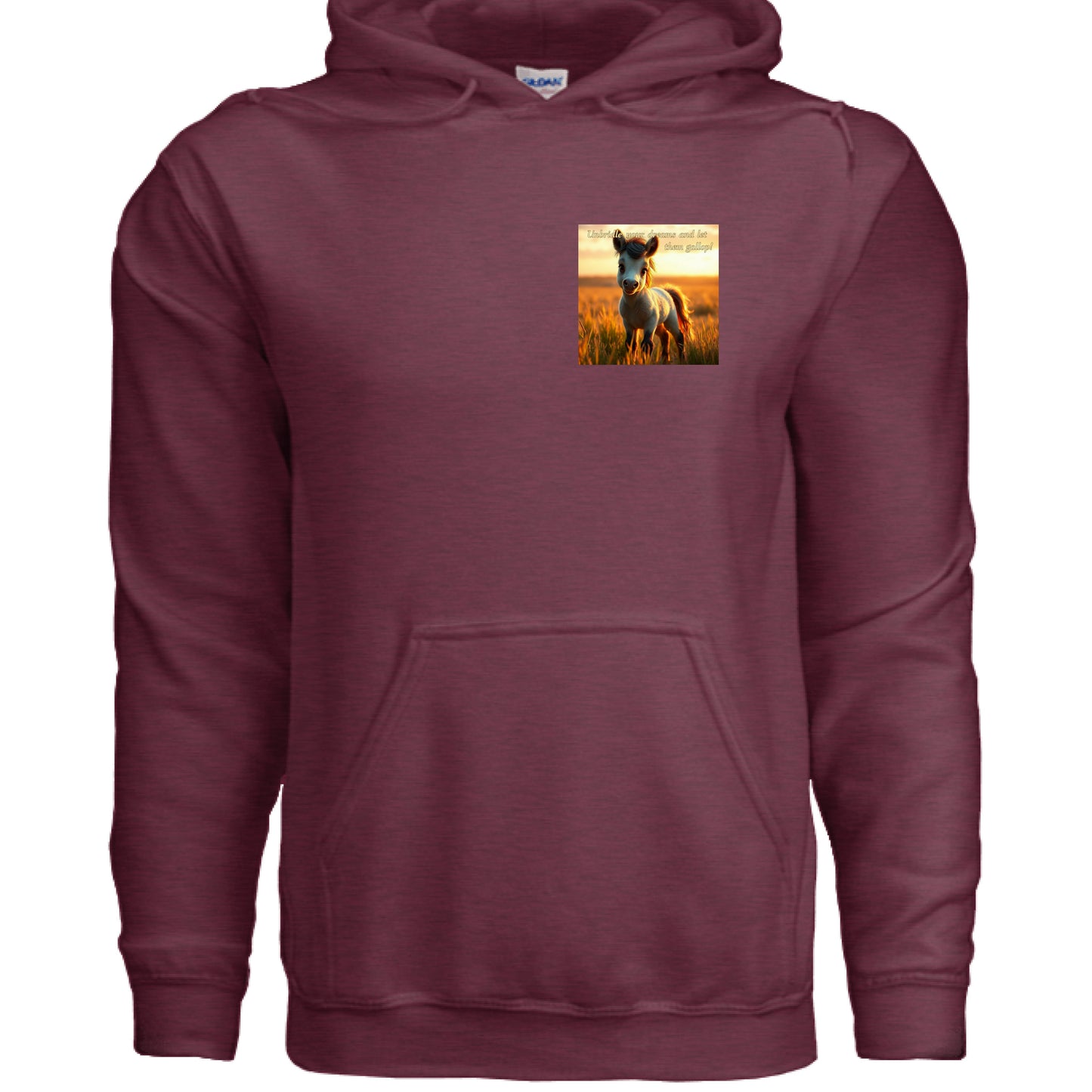 Heather Sport Dark Maroon - FRONT