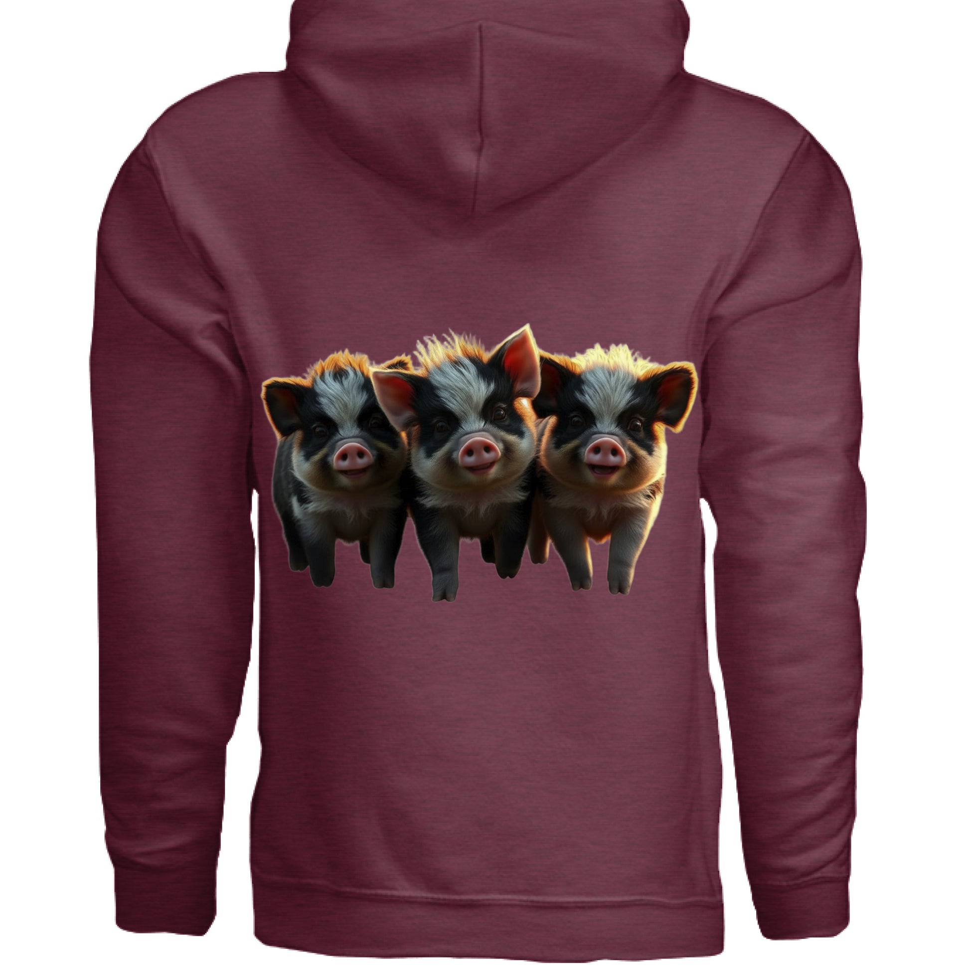 Heather Sport Dark Maroon - BACK