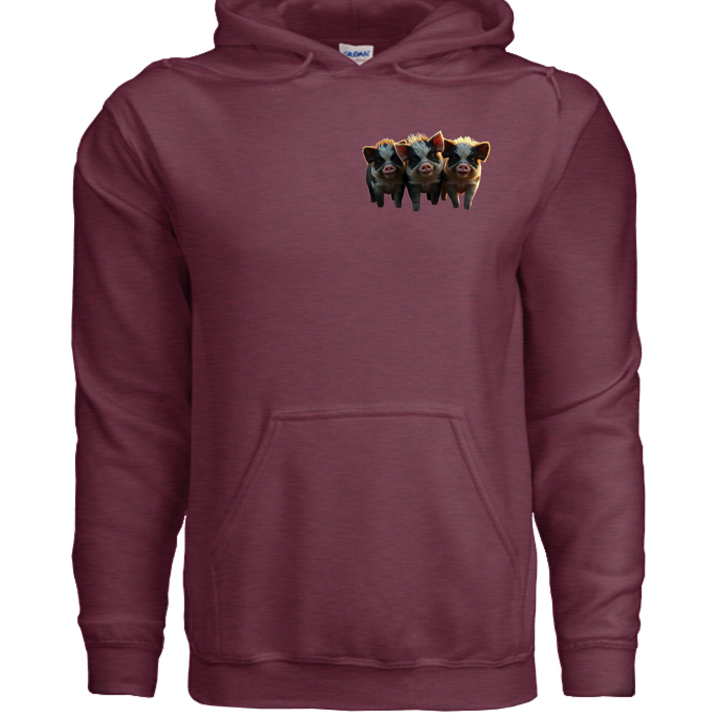 Heather Sport Dark Maroon - FRONT