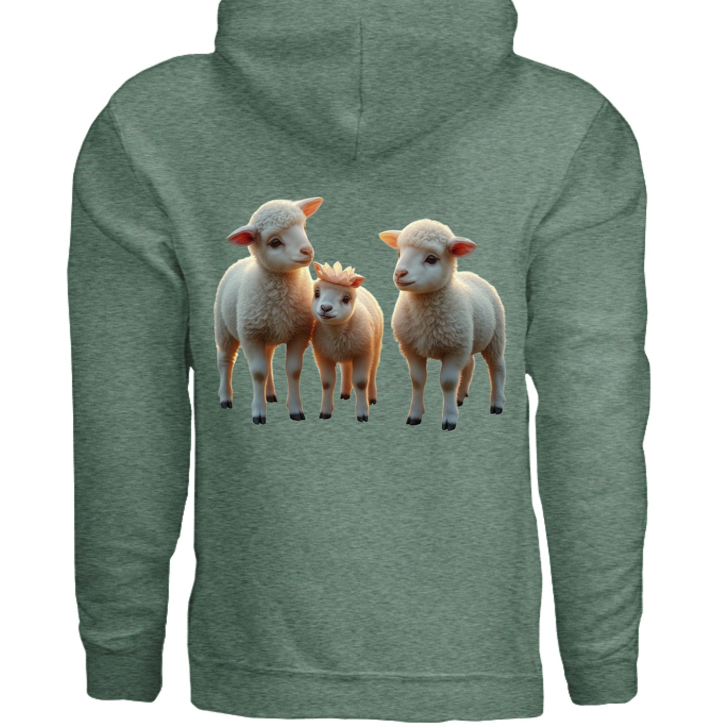 Heather Sport Dark Green - BACK