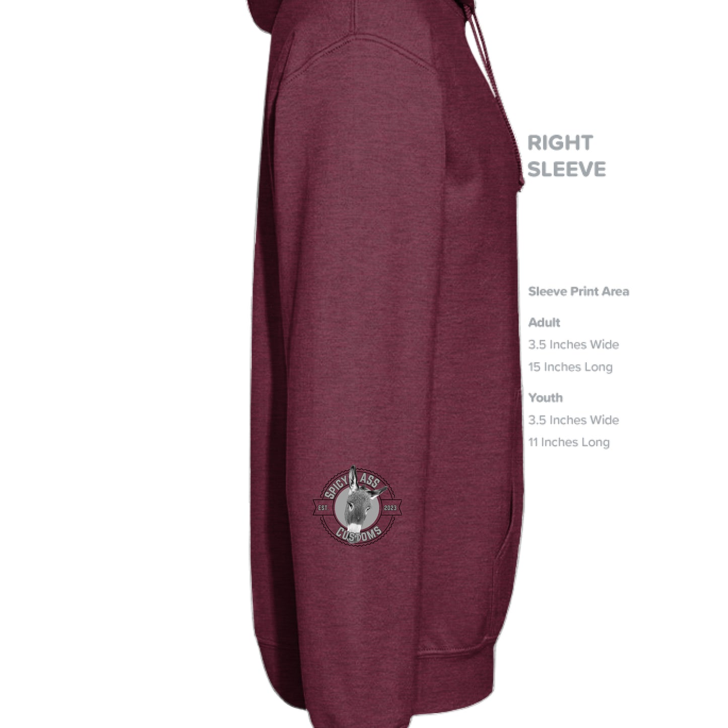 Heather Sport Dark Maroon - SLEEVE_RIGHT